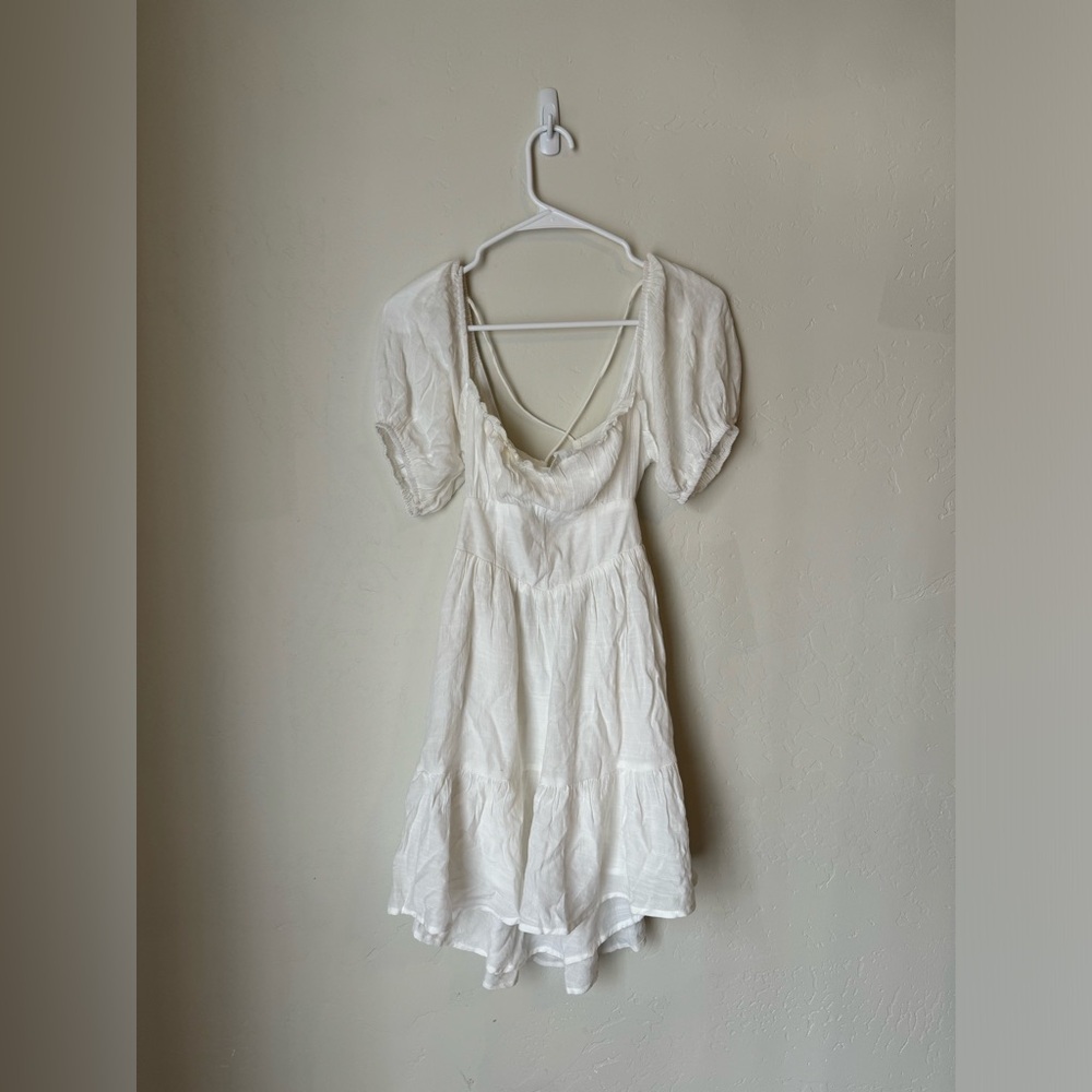 Flowy White Dress by Princess Polly